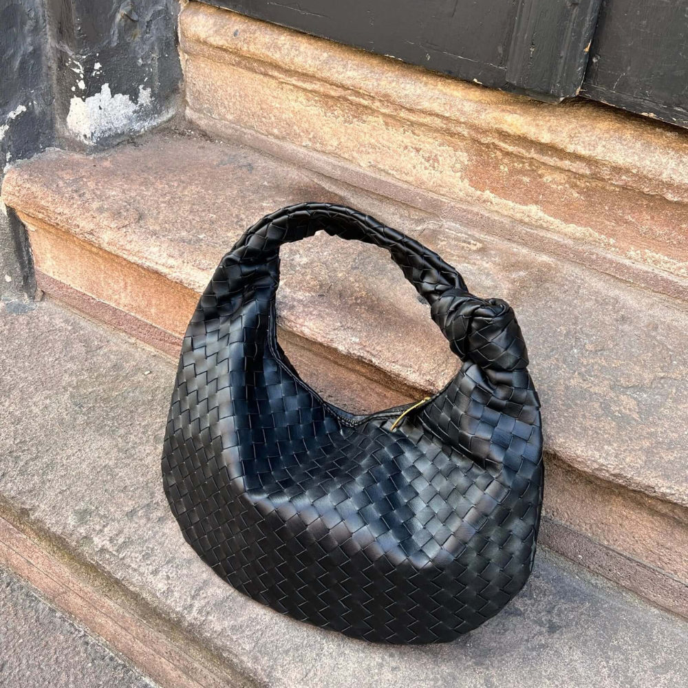 Leona Gewebte Tasche, mittelgroß