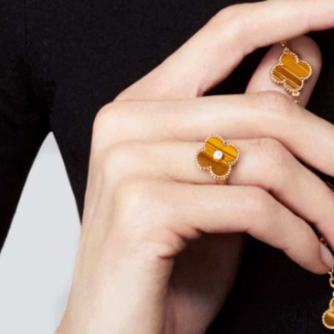 Bernsteinring - Orange / Gold