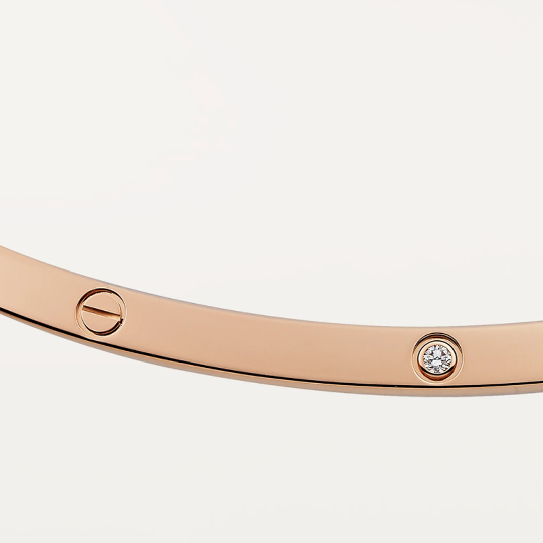 Adèle-Halskette – Roségold / Diamant