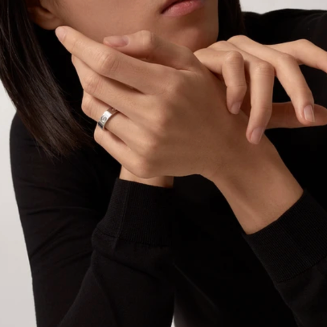 Ava Love Diamant-Stein-Ring - Silber
