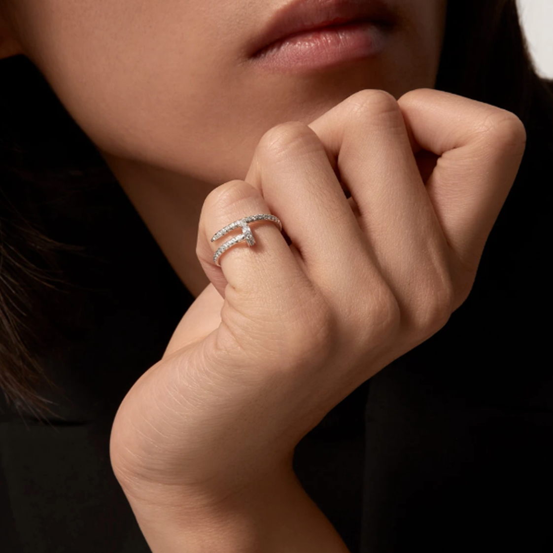 Diamant-Nagelring