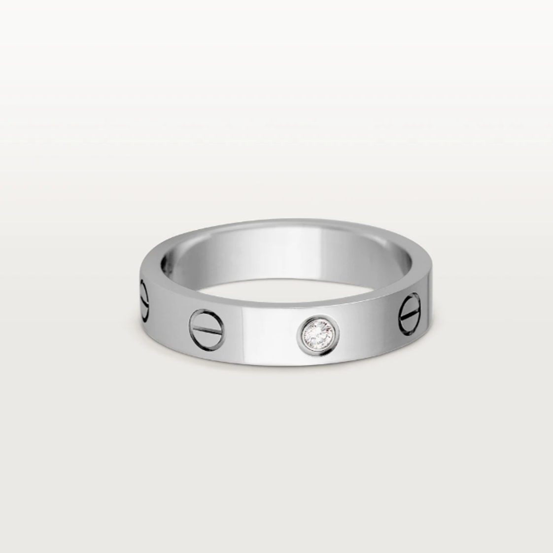 Liebesring mit 1 Diamant