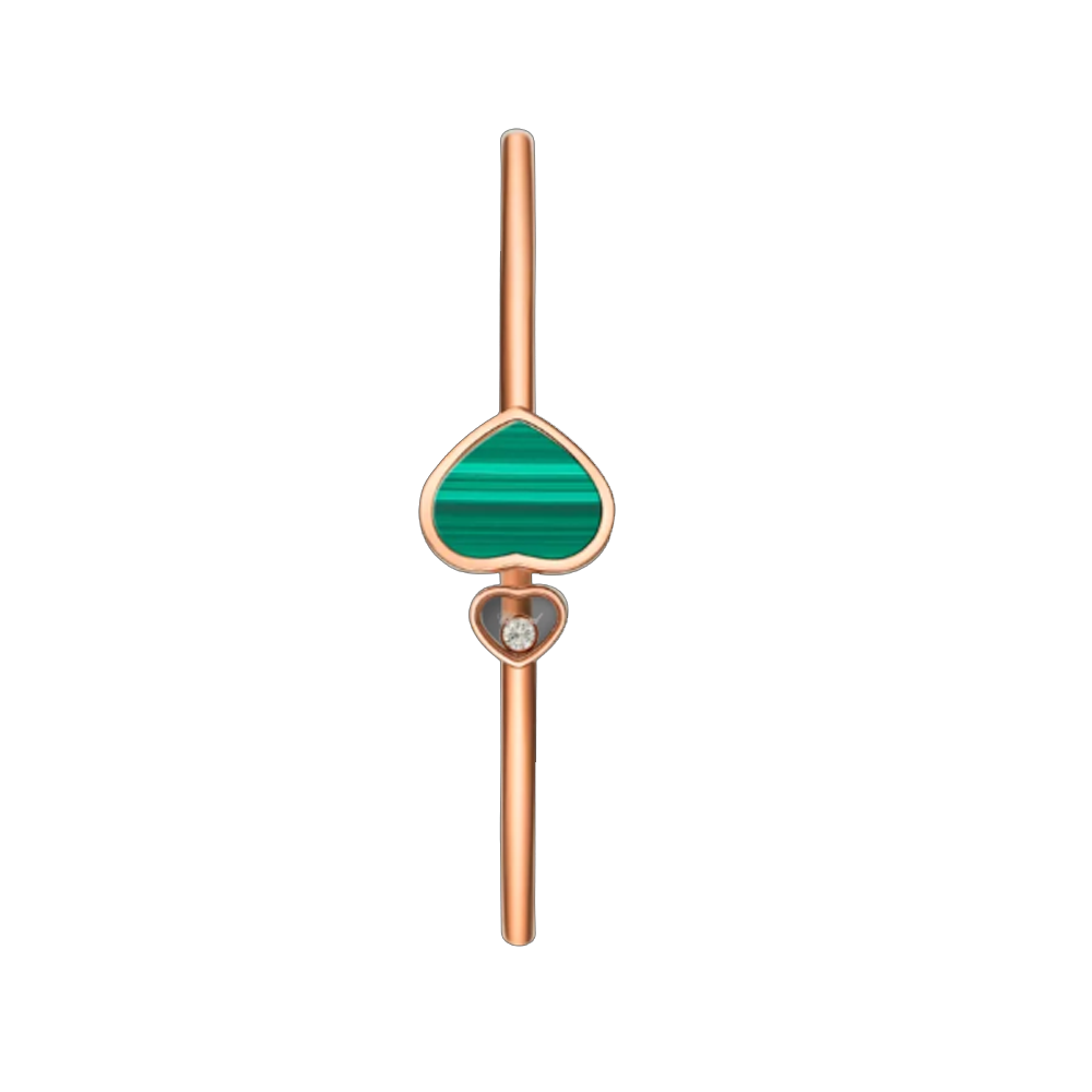 Herz Armband - Roségold Grün