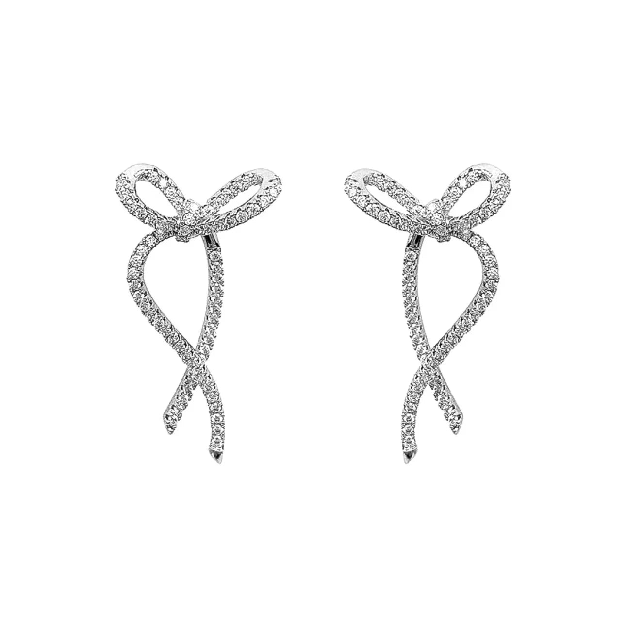 Marta Ribbon Ohrringe - Silber