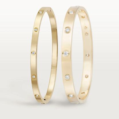 Ava 10-Diamanten-Armband - Dünn