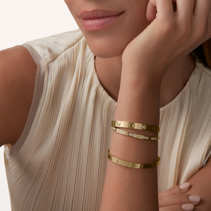 Ava Pavé-Diamant-Armband – dünn
