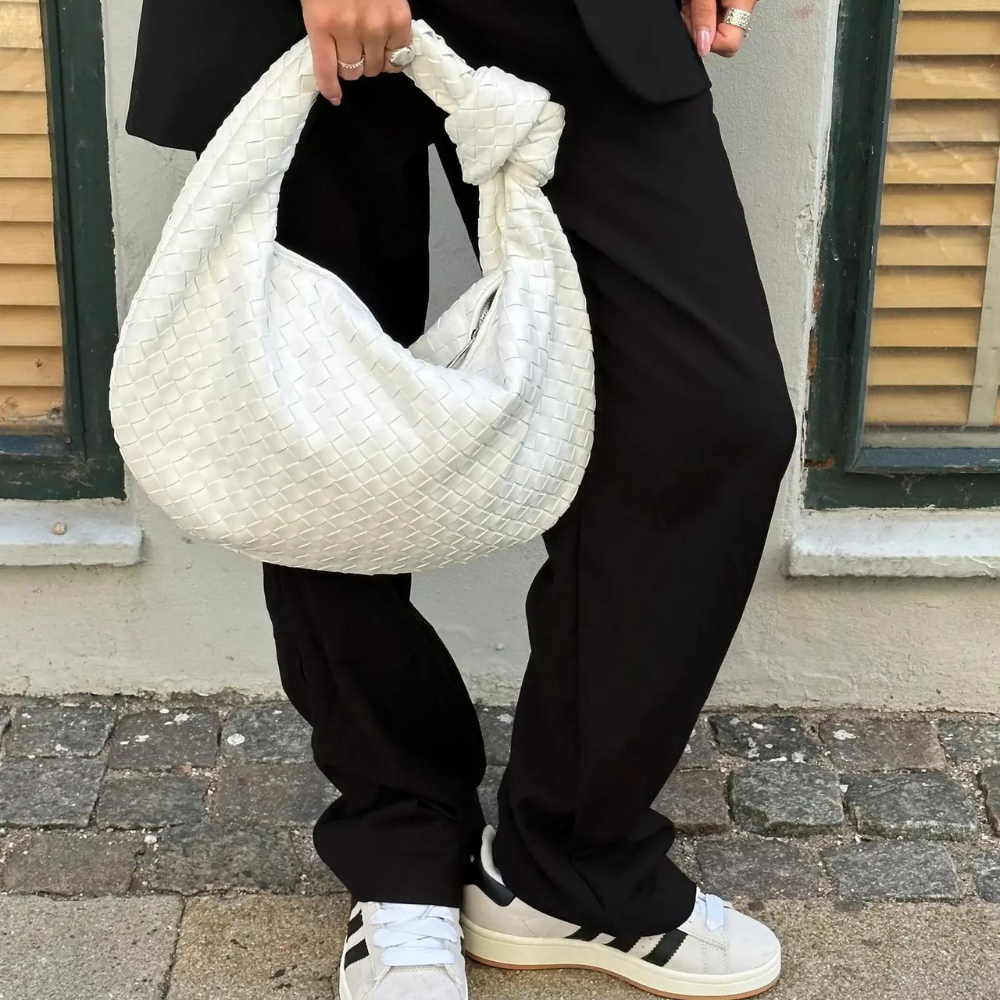 Leona Gewebte Tasche, mittelgroß