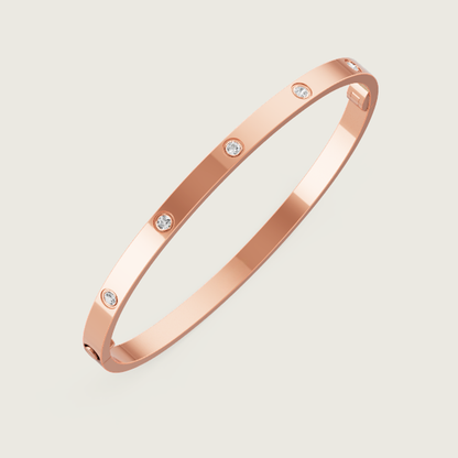 Ava 10-Diamanten-Armband - Dünn