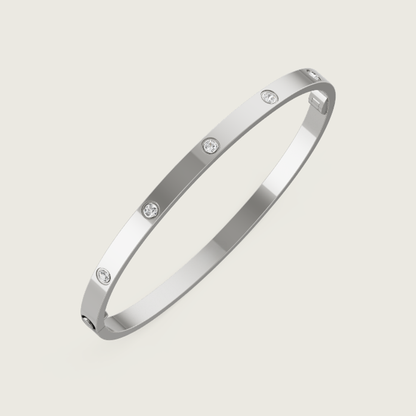 Ava 10-Diamanten-Armband - Dünn