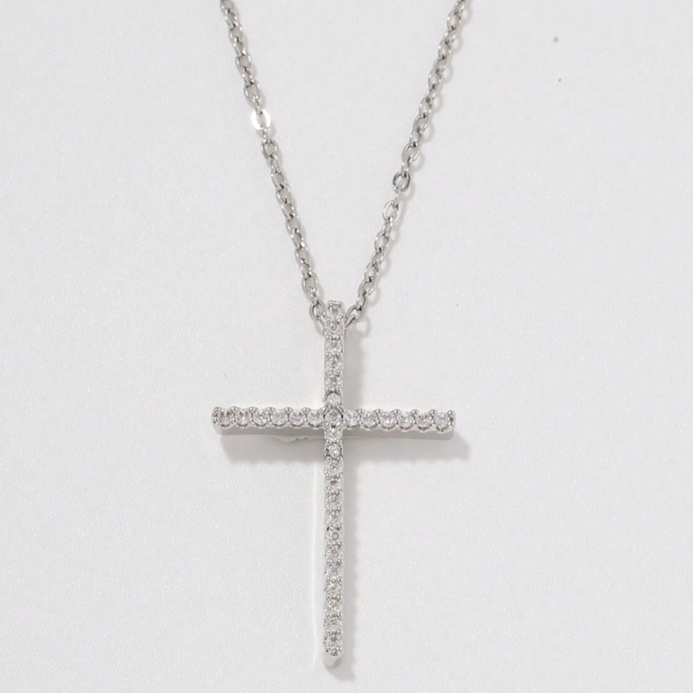 Sprichwörter Halskette - Silber / Diamant