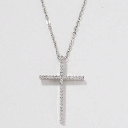 Sprichwörter Halskette - Silber / Diamant