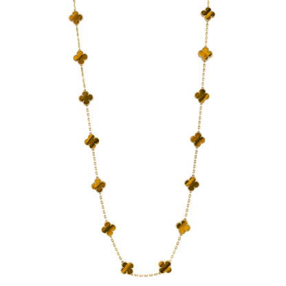Coki Lange Melli Halskette - Orange / Gold