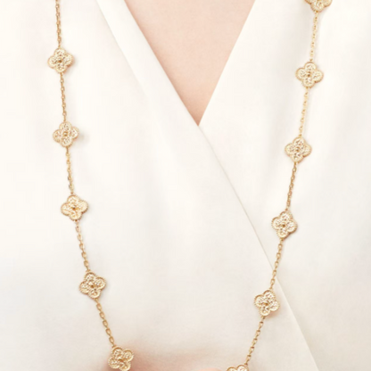 Coki Lange Melli-Halskette - Gold