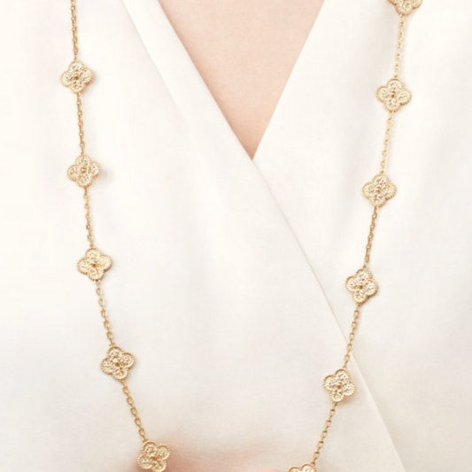 Coki Lange Melli-Halskette - Gold