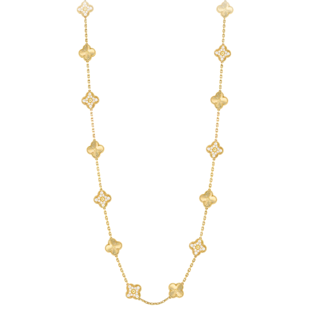 Coki Lange Melli Halskette - Diamant / Gold
