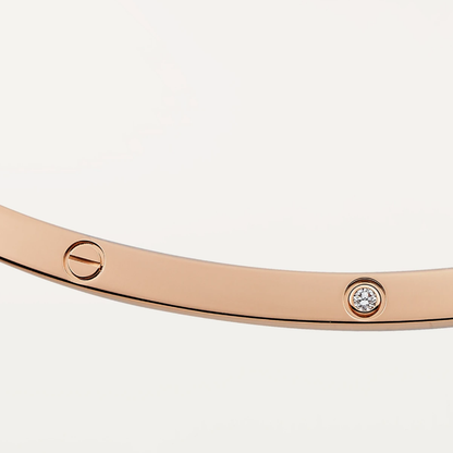 Adèle-Halskette – Roségold / Diamant
