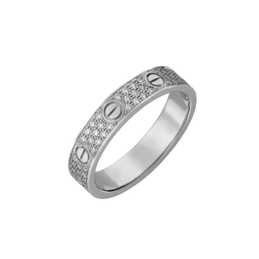 Ava Diamantring - Silber