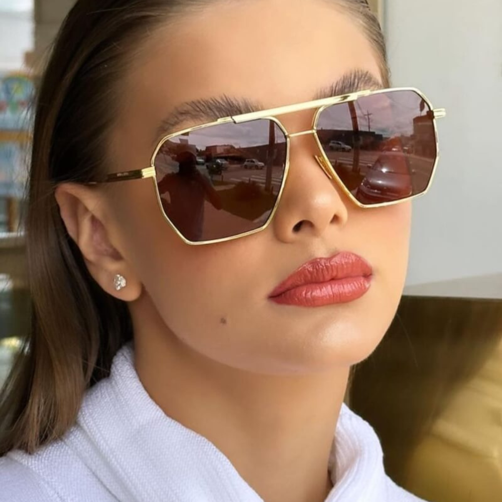 Weiße Sonnenbrille
