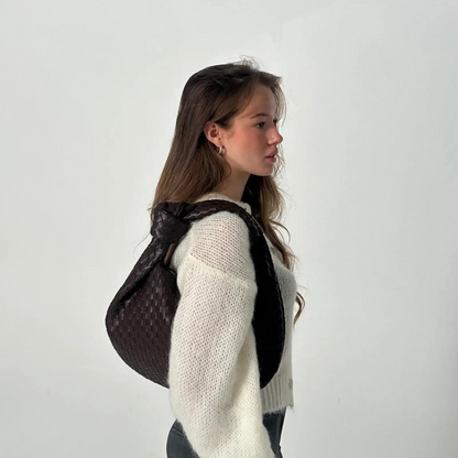Leona Gewebte Tasche, mittelgroß