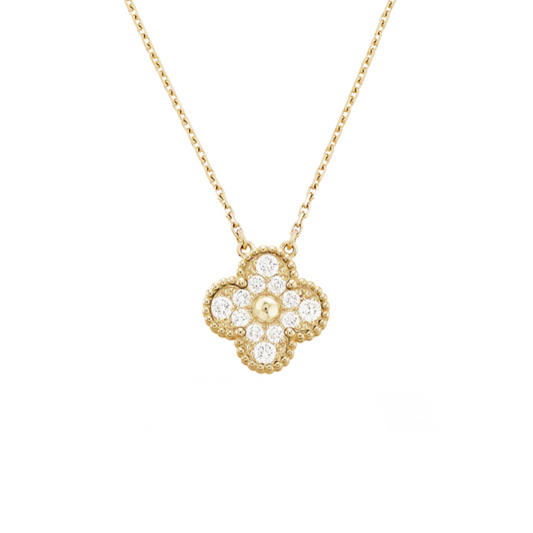 Klee Diamant Halskette