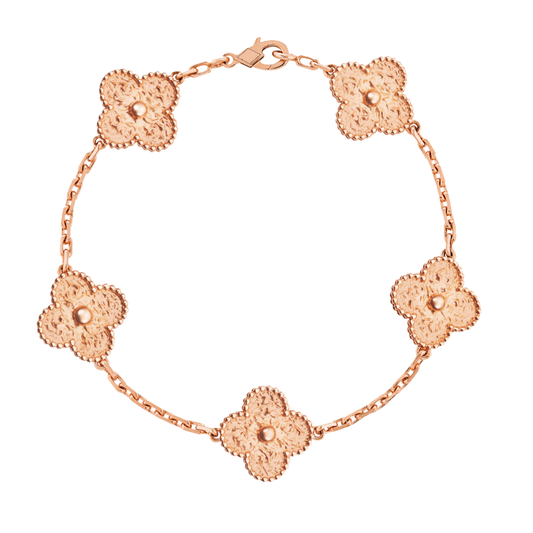 Bernsteinarmband - Roségold