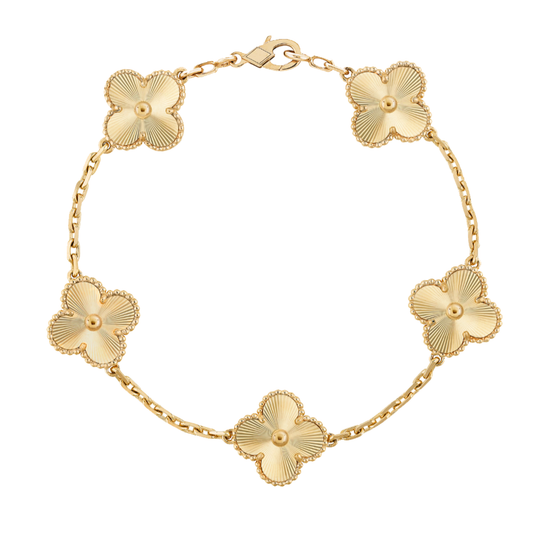Bernsteinarmband - Gold / Muster