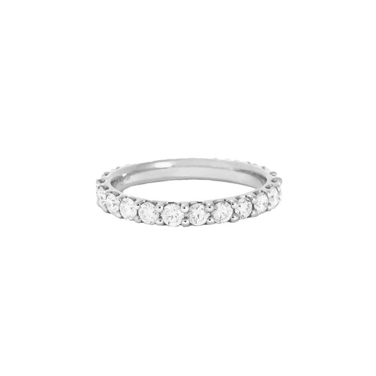 Bernstein Katzenring - Diamant / Silber
