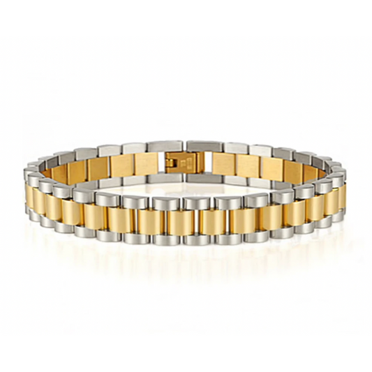 Juliana Doppeltes Uhrenarmband - Gold / Silber