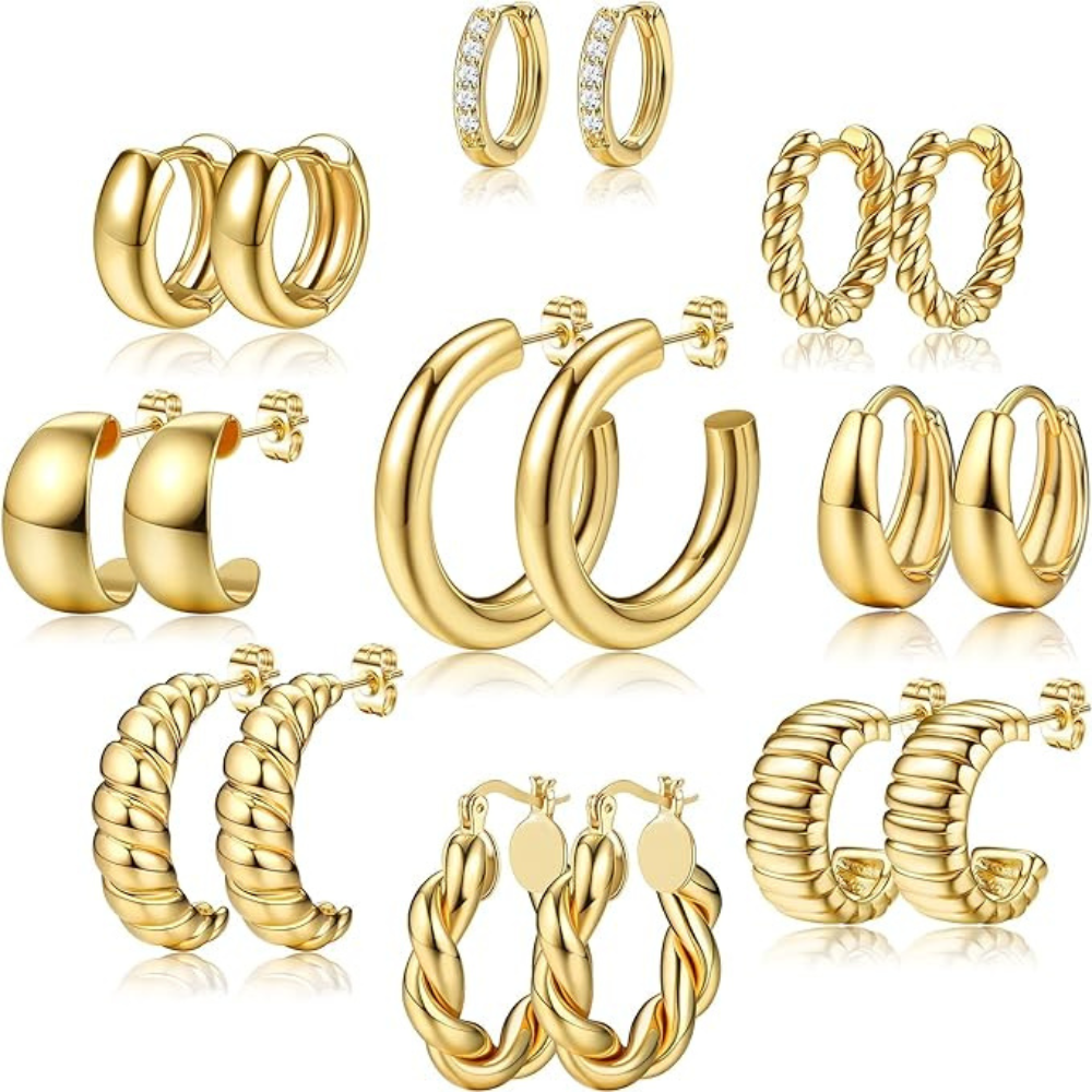 Paar Ohrringe - Gold