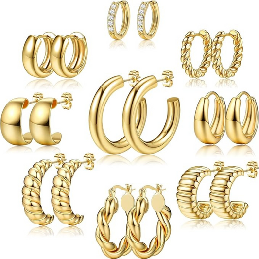 Paar Ohrringe - Gold