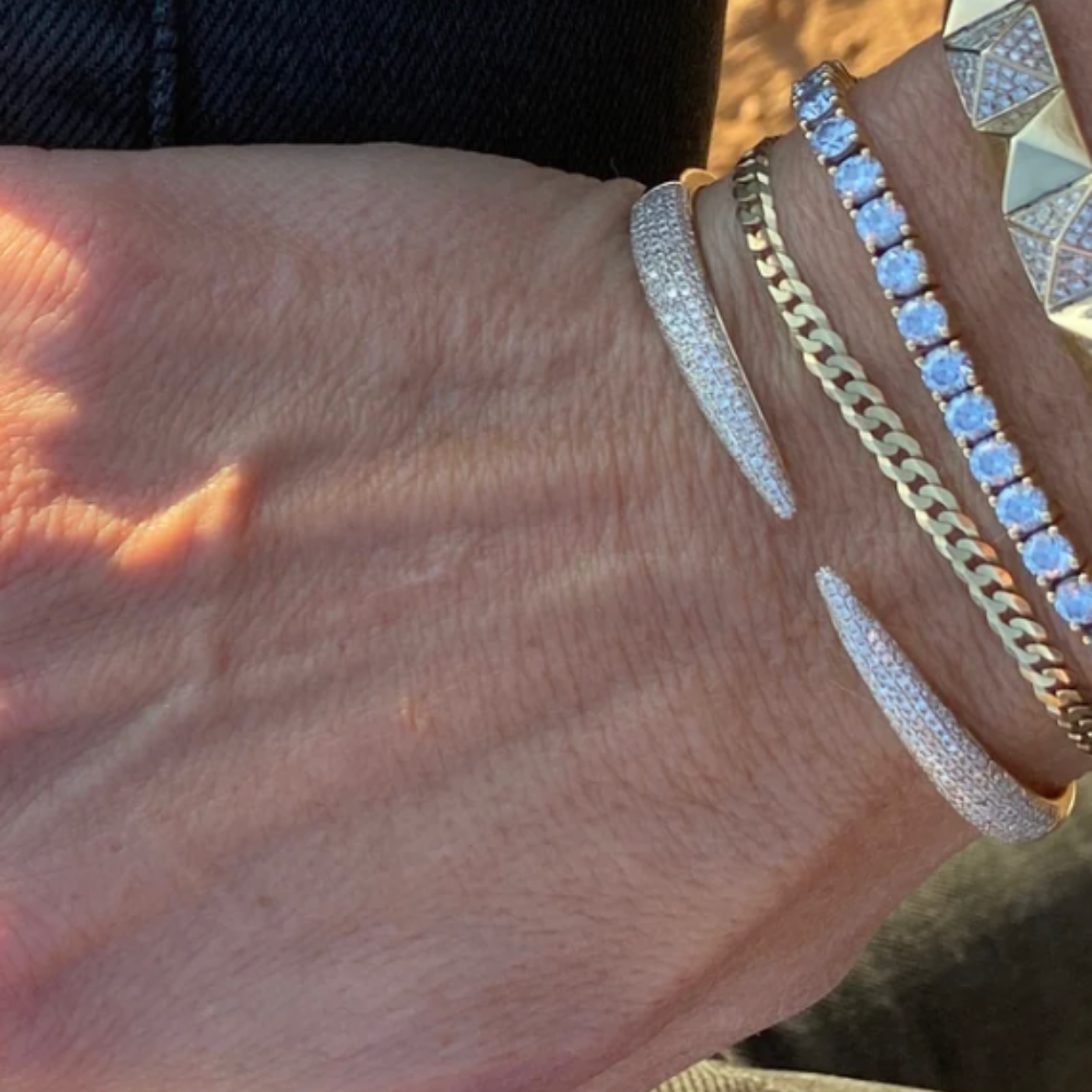 Kristallarmband - Gold