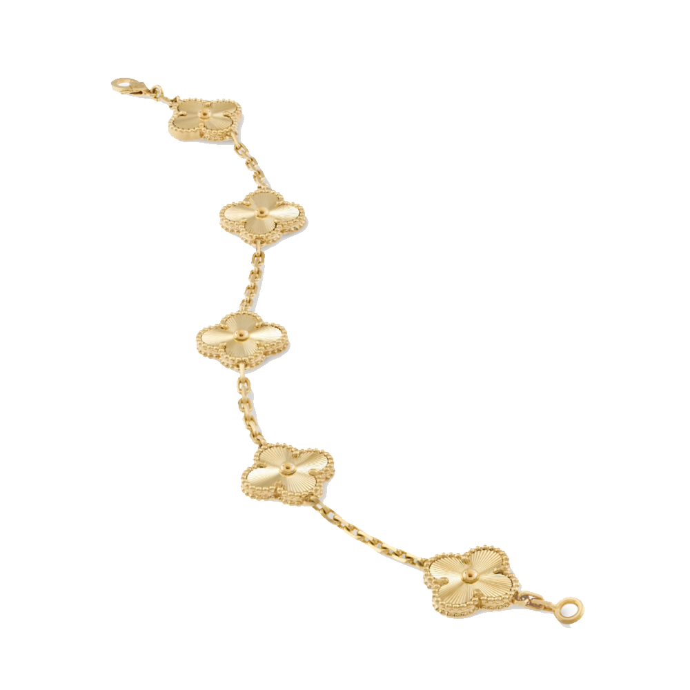 Bernsteinarmband - Gold / Muster