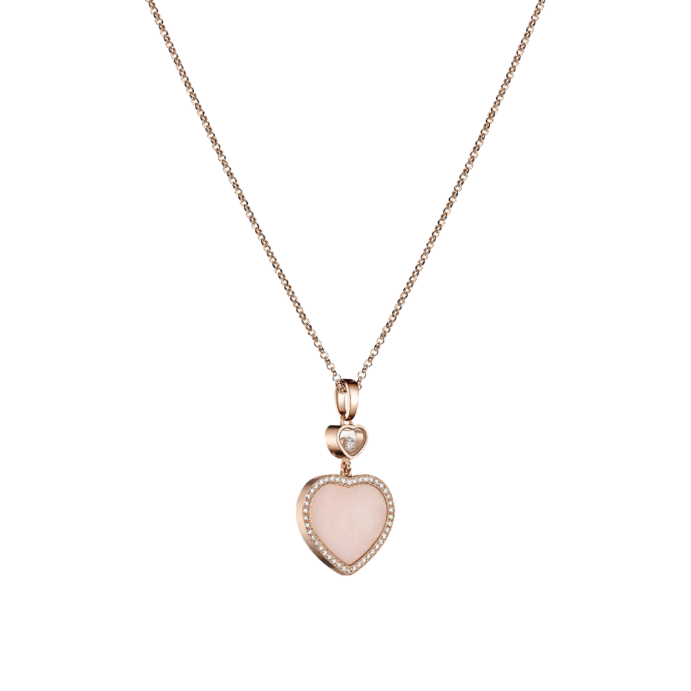 Herz Halskette - Rosa / Roségold