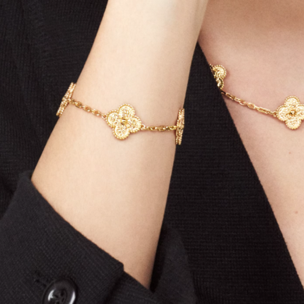 Bernsteinarmband - Gold